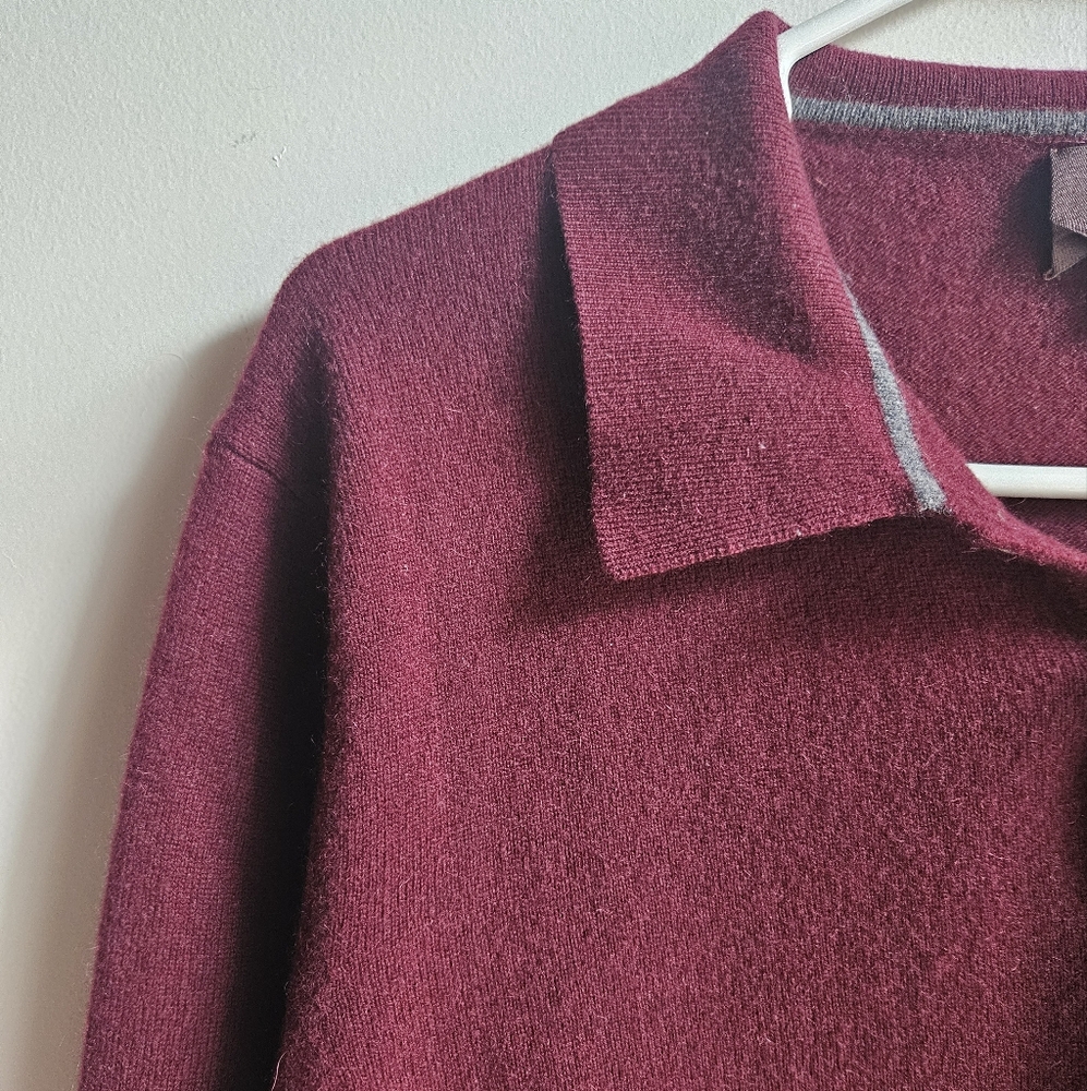 Black Brown 100% Cashmere Pullover Sweater in Men's L - Picture 3 of 16